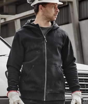 Zip Front Multi-Pocket Work Hoodie